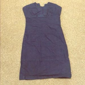 JFW Strapless Denim Dress